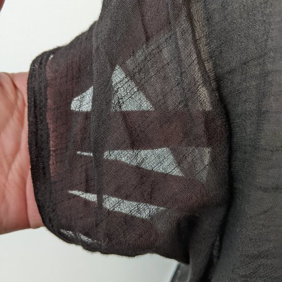 Cottagecore! Gauzy Knit Detail Caftan/Cover Up - Picture 5 of 8